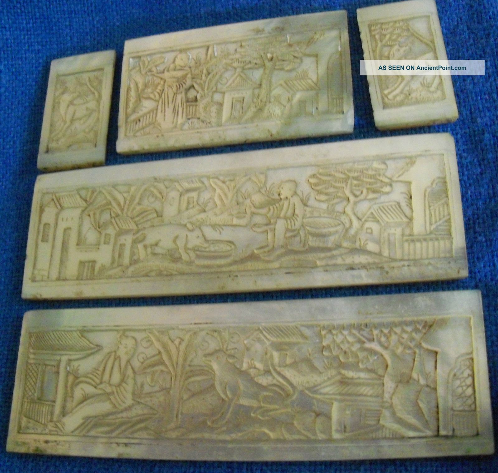 Antique Chinese M.  O.  P.  Carved Insets Other photo