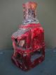19th Century Chinese Seated Elder - Great Colorful Patina Buddha photo 2