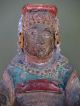 19th Century Chinese Seated Elder - Great Colorful Patina Buddha photo 5