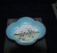 Antique Oval Hand Painted Chinese Enamel Dish Early 20th Century Bowls photo 1