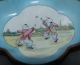 Antique Oval Hand Painted Chinese Enamel Dish Early 20th Century Bowls photo 2