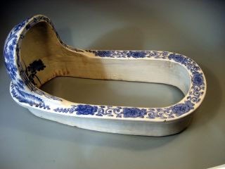 China Chinese Blue & White Ceramic Washroom Element Qing Dynasty Ca.  1910 photo