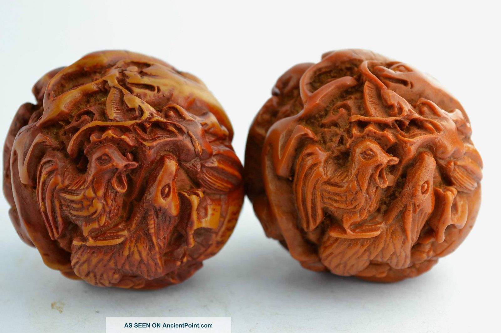 Free - Ship China Rare Collectibles Old Handwork Chinese Zodiac Pair Statue Other photo