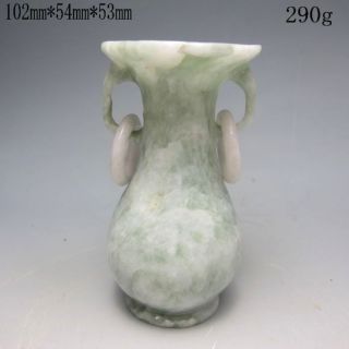 100% Natural Jadeite Jade Vase Nr/nc1854 photo