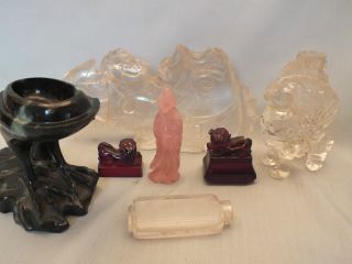 A Group Of Various Hardstone Items photo