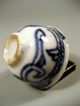 China Chinese Blue & White Lotus Scroll Decor Porcelain Wine Cup Ca.  18 - 19th C. Glasses & Cups photo 6