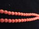 A Good Coral Bead Double String Necklace 19thc Jade/ Hardstone photo 2