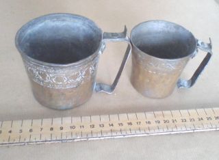 Antique Middle Eastern Water Sellers Cups. photo