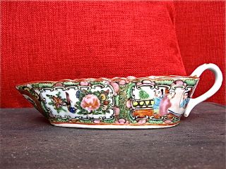 Hand Painted Rose Medallion Famille Bowl photo