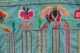 Antique Chinese Silk Embroidered Floral Hmong Embroidery Aqua Painting Panel Robes & Textiles photo 11