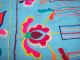 Antique Chinese Silk Embroidered Floral Hmong Embroidery Aqua Painting Panel Robes & Textiles photo 4