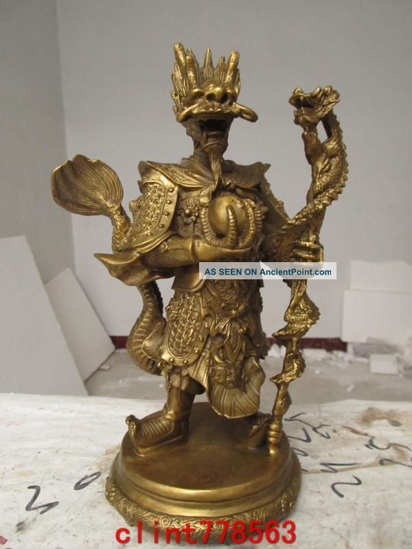Chinatheroyalfamily Classic Brass Dragon King Statues Reproductions photo