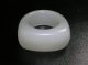 Acoin Old Xinjiang Hetian White Jade Ring 19mm Inside 30mm Outside Vr Vf Rings photo 1