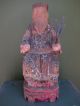 19th Century Chinese Figure Seated On Chair With Long Beard - Exquisite Carving Buddha photo 7