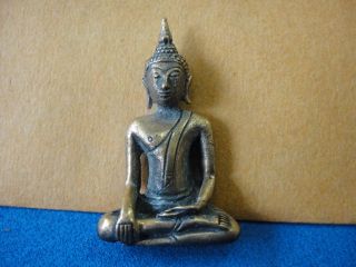 Old Thai Mini Buddha Statues photo
