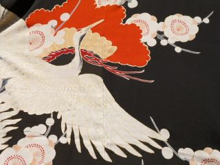 Japanese Kimono Furisode Rare Black,  Art photo
