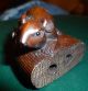 Amazing Netsuke Rat On A Broom Incredible Detail Signed By Artist Early C20th Netsuke photo 1