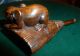 Amazing Netsuke Rat On A Broom Incredible Detail Signed By Artist Early C20th Netsuke photo 2