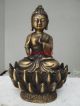 China Old Brass Healing Medicine Buddha Sakyamuni Bhaisajyaguru Buddha Statue Reproductions photo 1