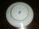 Small Blue And White Porcelain Saucer With Leaves Signed On Back Side Plates photo 1