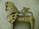 Vintage Asian Chinese Imperial Fu Foo Dog Lion /dragon/brass/ 5 3/4/ Foo Dogs photo 2