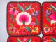 Antique Chinese Silk Embroidered Embroidery Floral Painting Panel Pillow Tops Robes & Textiles photo 6