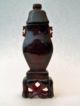 Exceptional Rare Antique Chinese Tincture Bottle,  Red Lacquer Other photo 1