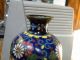 19th Century Japanese Cloisonne Dragon And Phoenix Firebird Vase W/gold Glitter Vases photo 2