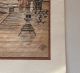 Japanese Woodblock Print Shrine Wwii Era Full Moon Signed Adm Ko Nagasawa Card Prints photo 2