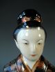 Japan Japanese Pair Of Porcelain Figurines Of Geishas Ca.  20th Century Statues photo 1