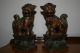 A Pair Of Cast Iron Foo Dogs.  Guardian Lions. Foo Dogs photo 1