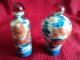 A Set Rarest Antique Chinese 18th Carved 2 Colors Snuff Bottle Enameled Figure Snuff Bottles photo 1