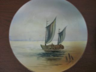 Two Vintage Nippon And Japan Hand Painted Porcelain Plates, photo