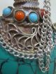 Wonderful Chinese Turquoise Antique 19th Century Old Copper Snuff Bottle 8216 Snuff Bottles photo 2