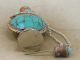 Wonderful Chinese Turquoise Antique 19th Century Old Copper Snuff Bottle 8216 Snuff Bottles photo 3