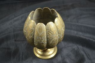 Chinese Bronze Carved Flower photo