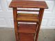 Vintage Asian Chinese Bamboo Wood Plant Table Stand W/ 5 Shelfs 4 Ft + High Tables photo 2