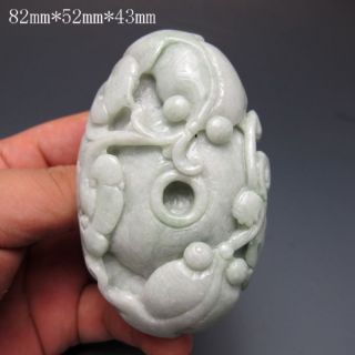 100% Natural Jadeite A Jade Hand - Carved Statue (with A Certificate) - Lingzhi 1329 photo