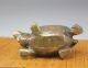 Chinese Bronze Statue - The Dragon Turtle Camel Gourd Lucky Character Incense Burners photo 1