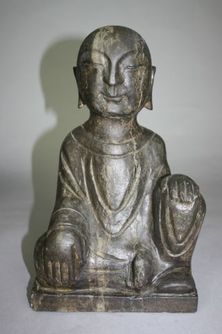 Chinese Stone Of Seating Buddha photo