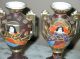 Satsuma Antique Asian Oriental Vase 2 Circa 1911 Hand Painted Faces Figures Vases photo 3