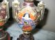 Satsuma Antique Asian Oriental Vase 2 Circa 1911 Hand Painted Faces Figures Vases photo 5