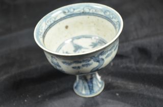 Chinese Antiques Blue And White Cup photo