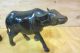 Burma Black Teak Wood Carved Oxes - Gorgeous Other photo 1