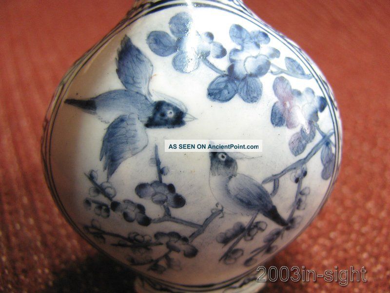 Copper Enamel Painted Flower & Bird Pattern Snuff Bottle Snuff Bottles photo