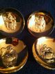 24 Karat Gold Plate Sake Cups Of The Seven Happy Gods Glasses & Cups photo 3