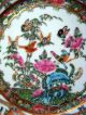 China Chinese Rose Medallion Porcelain Plate Avian & Flower Decor Ca.  19th C. Plates photo 1