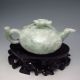 100% Natural Jadeite Jade Teapots & Lid W Plum Flower Nr/xy1977 Teapots photo 2