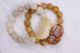 Very Rare Chinese Antique Jade Hand Chain Bracelet Of Pixiu - Excellent Pair Bracelets photo 9
