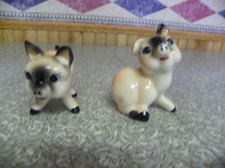 Collectible Pig Figurines - Glazed Porcelain - Japanese photo
